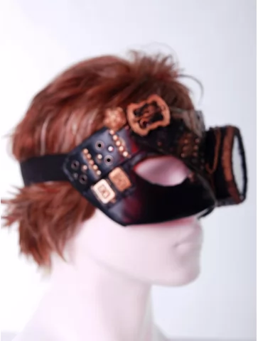 Стимпанк маска бронза