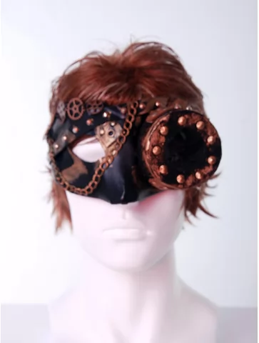 Стимпанк маска бронза