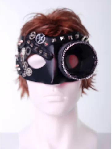 Стимпанк маска чёрная
