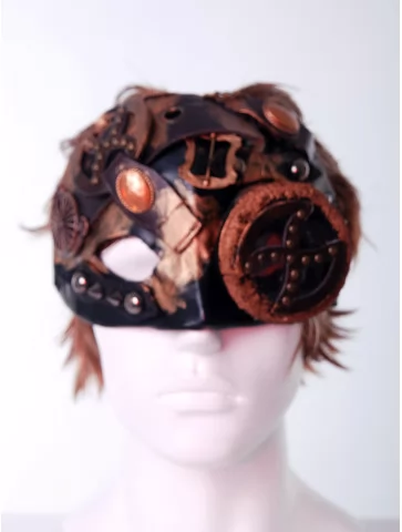 Стимпанк маска бронзовая