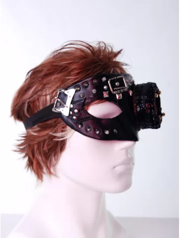 Стимпанк маска коричневая