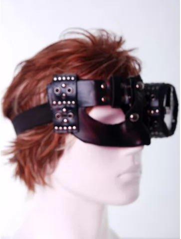 Маска стимпанк коричневая