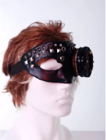 Маска стимпанк чёрная