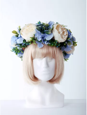 Венок весенний с цветами