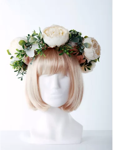 Венок весенний с цветами