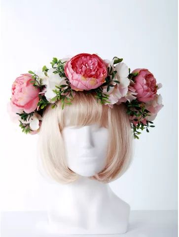 Венок весенний с цветами