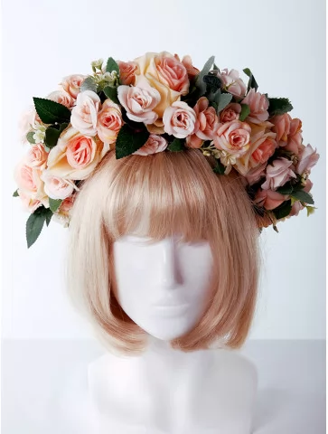 Венок весенний с цветами