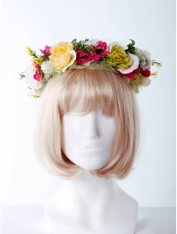 Венок весенний с цветами