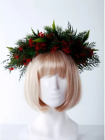 Венок весенний с цветами