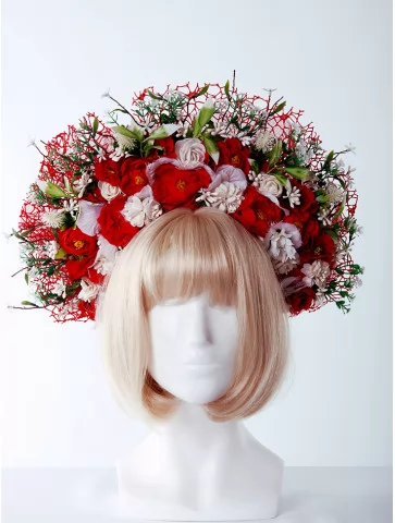 Венок с цветами