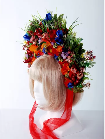 Венок с цветами