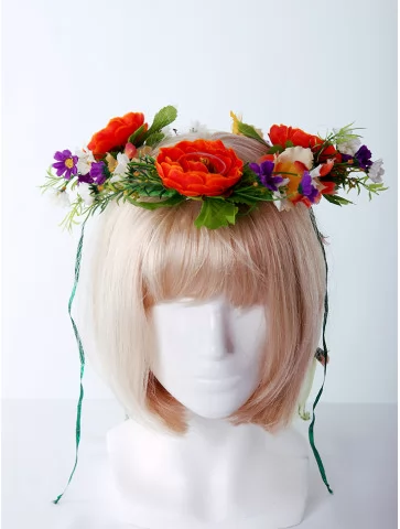 Венок с цветами