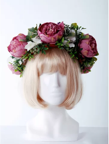 Венок весенний с цветами