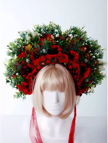 Венок с цветами