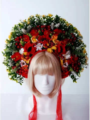 Венок с цветами