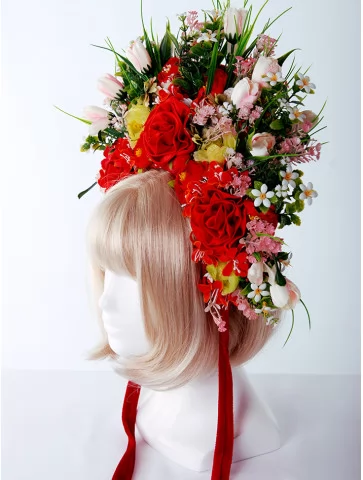 Венок с цветами