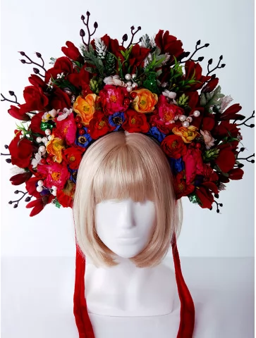 Венок с цветами