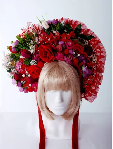 Венок с цветами