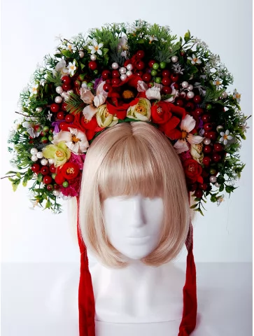 Венок с цветами