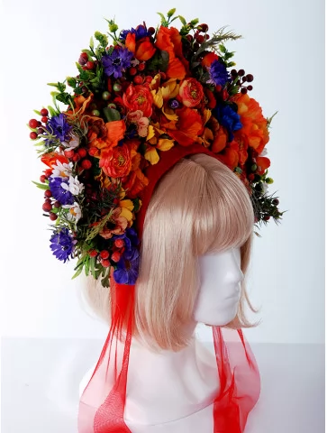 Венок с цветами