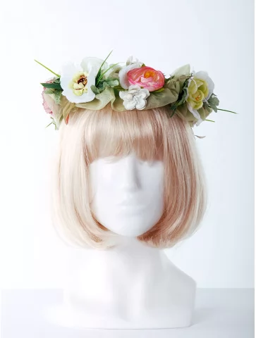 Венок весенний с цветами