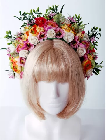 Весенний венок с цветами