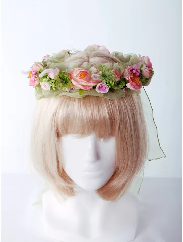 Венок весенний с цветами