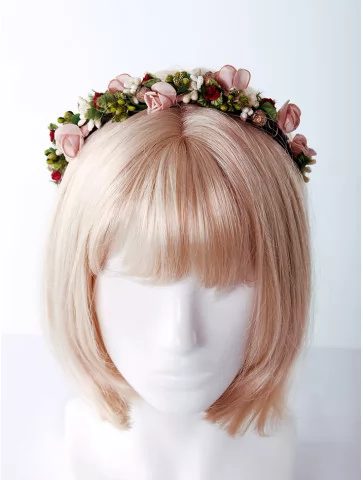 Венок весенний с цветами