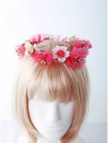 Венок весенний с цветами