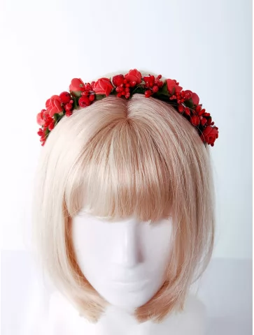 Венок весенний с цветами