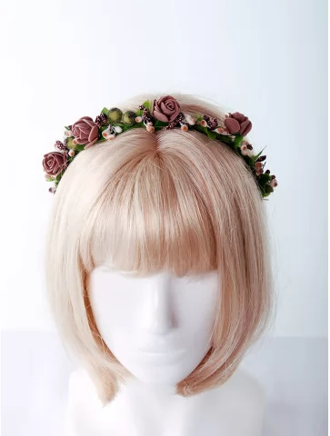 Венок весенний с цветами