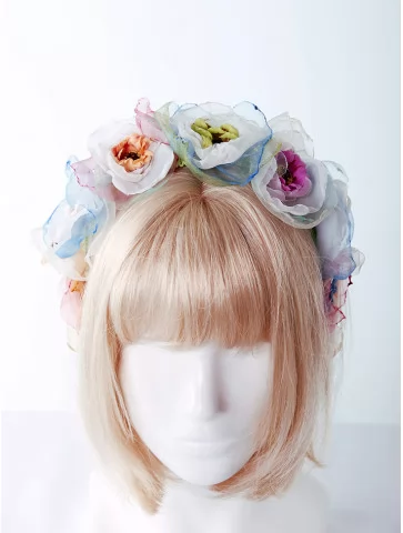 Венок весенний с цветами