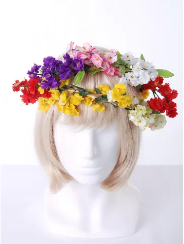 Венок весенний с цветами