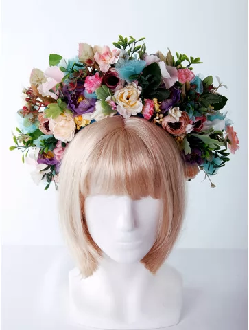 Венок с цветами