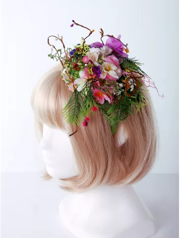 Головной убор с цветами