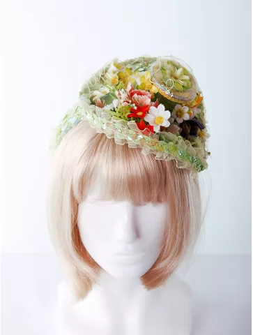 Головной убор с цветами