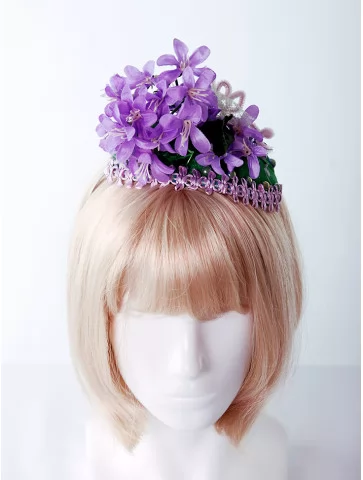 Головной убор сирень