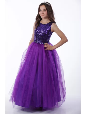 Сукня фіолетова з блискучим...