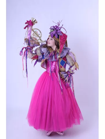 Костюм Арлекіна В Рожевому