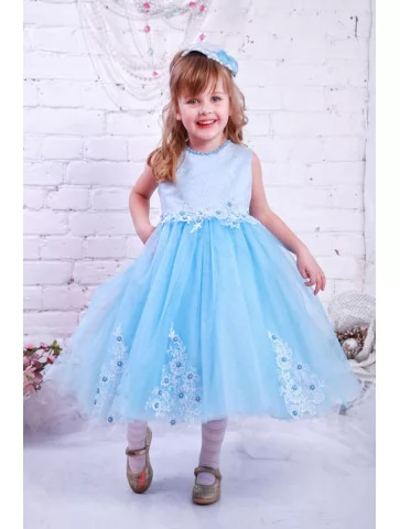 Сукня блакитна святкова