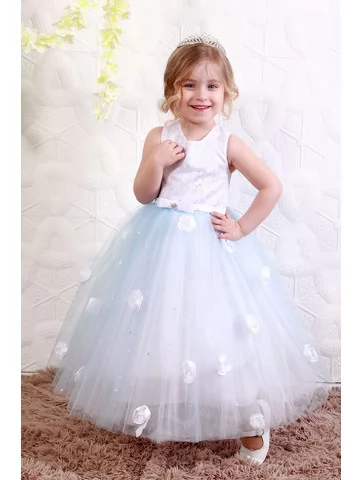 Сукня ніжно-блакитна з...