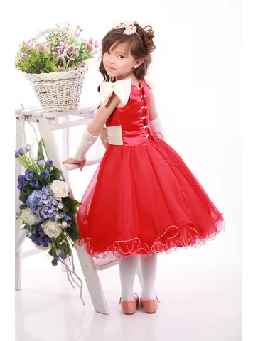 Сукня червона з бантами та...