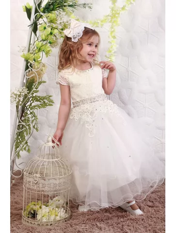 Сукня святкова молочна з...