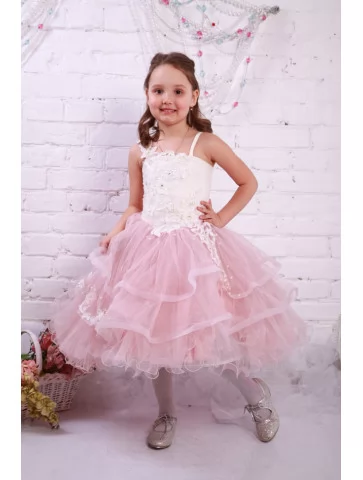 Сукня рожева з мереживним...