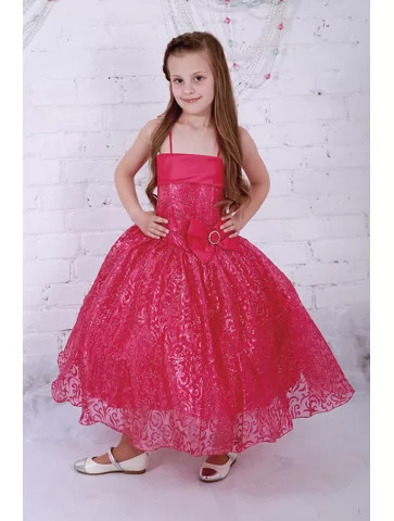 Сукня рожева з мереживною...